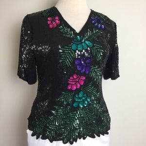 Vintage Stenay Sequin Top